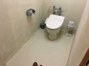 阿蘇白水温泉瑠璃の家族風呂のトイレの写真