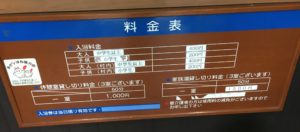 阿蘇白水温泉瑠璃の日帰り温泉の料金表