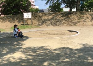 平成中央公園の砂場の写真